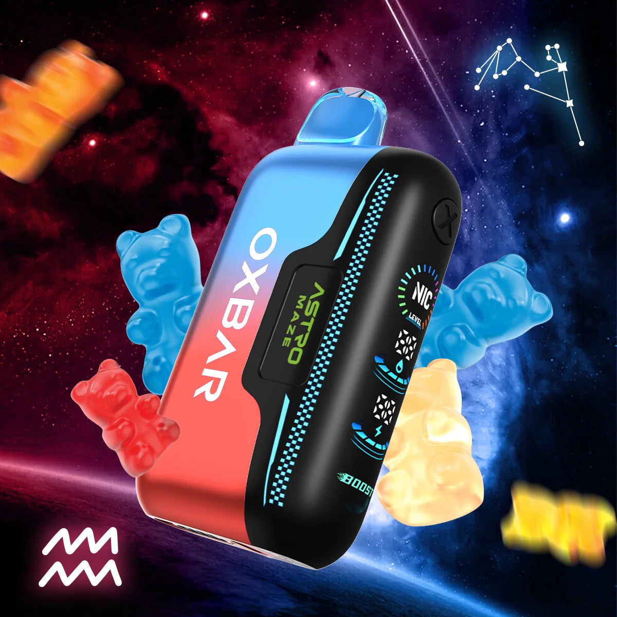 Fruity Worms OXBAR Astro Maze 50K