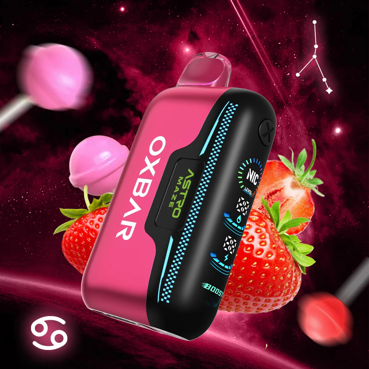 Strawberry Star Pop OXBAR Astro Maze 50K