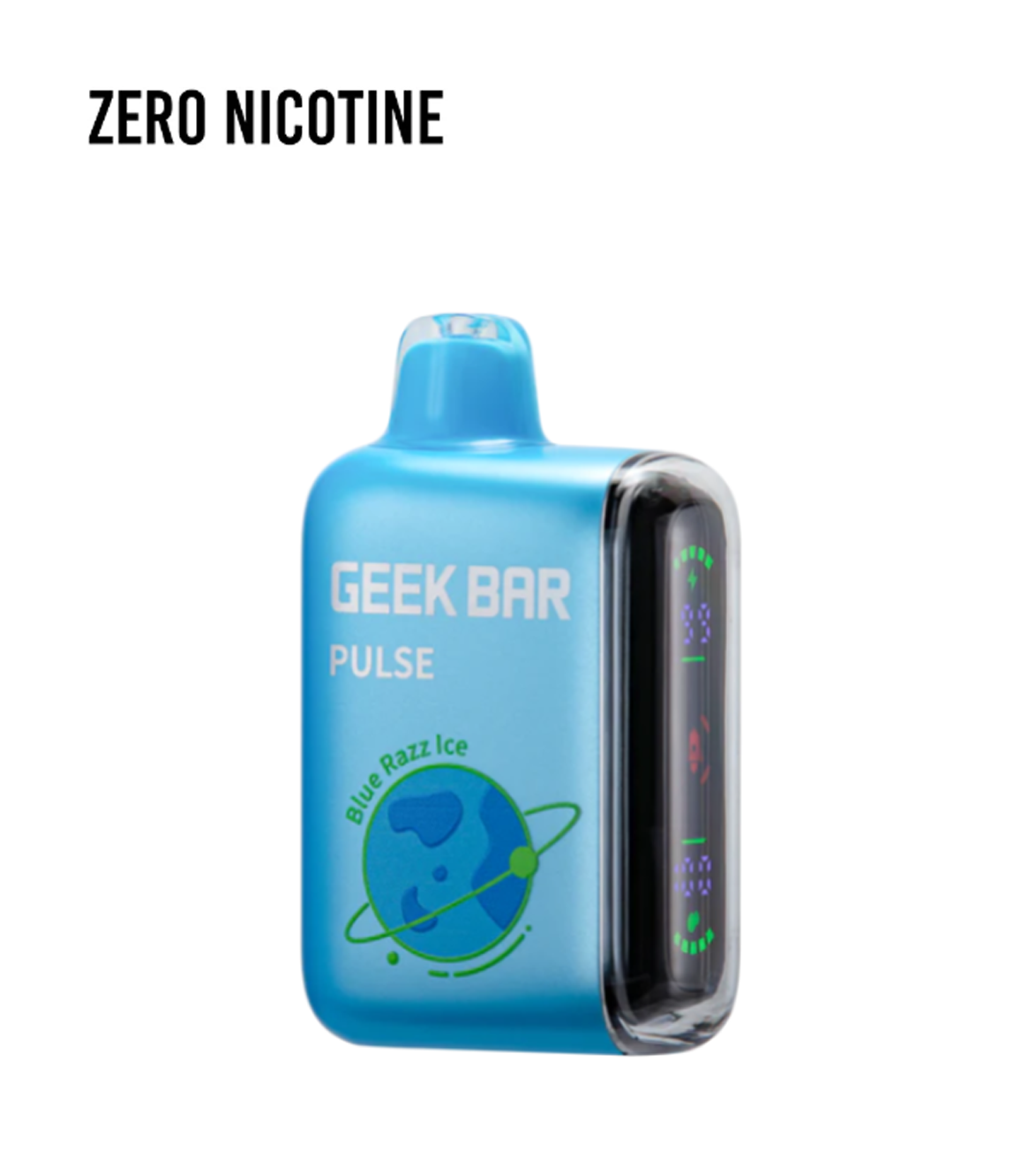 no nicotine blue razz geek bar 🅾️BLUE RAZZ ICE GEEK BAR PULSE (ZERO Nicotine)