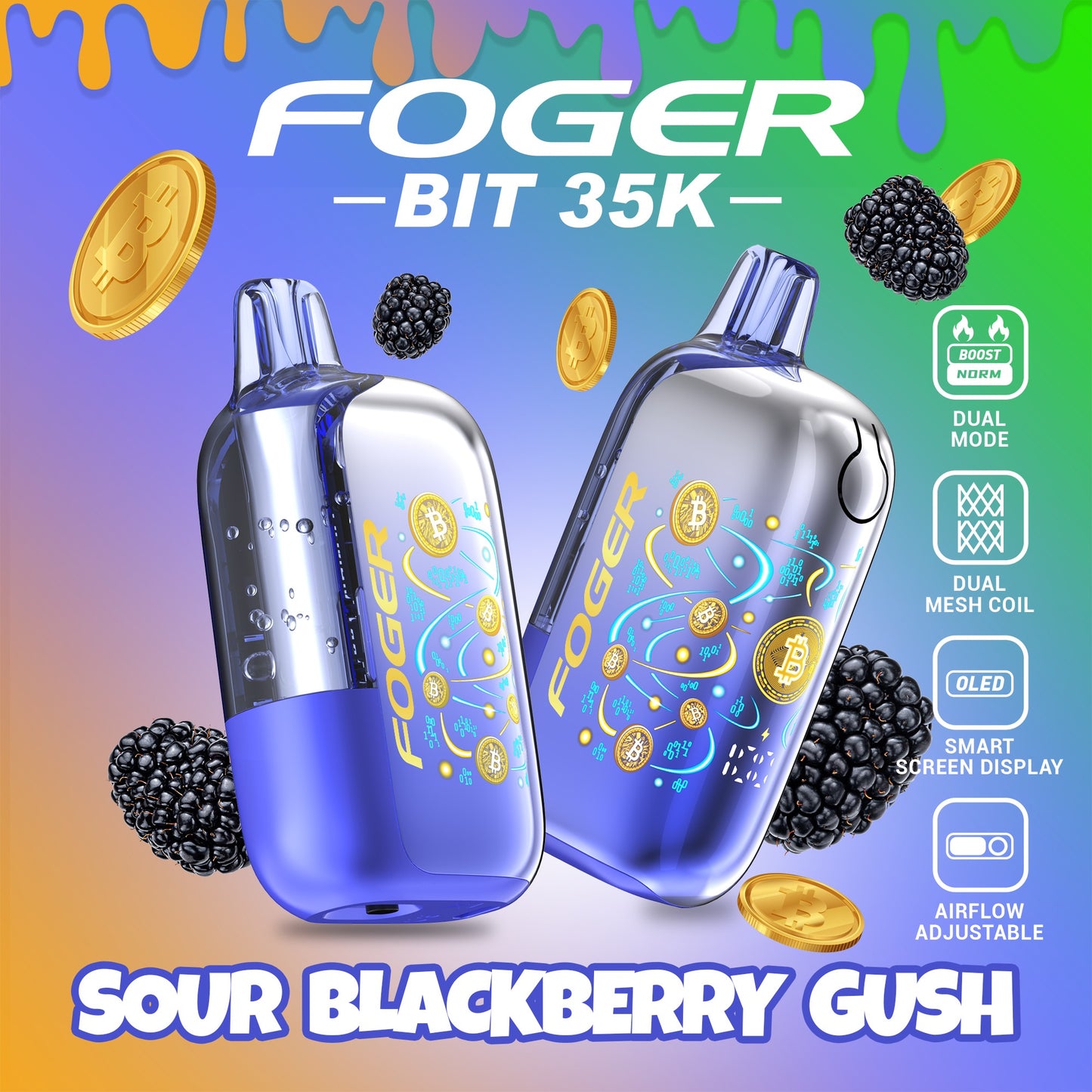 SOUR BLACKBERRY GUSH FOGER BIT 35K