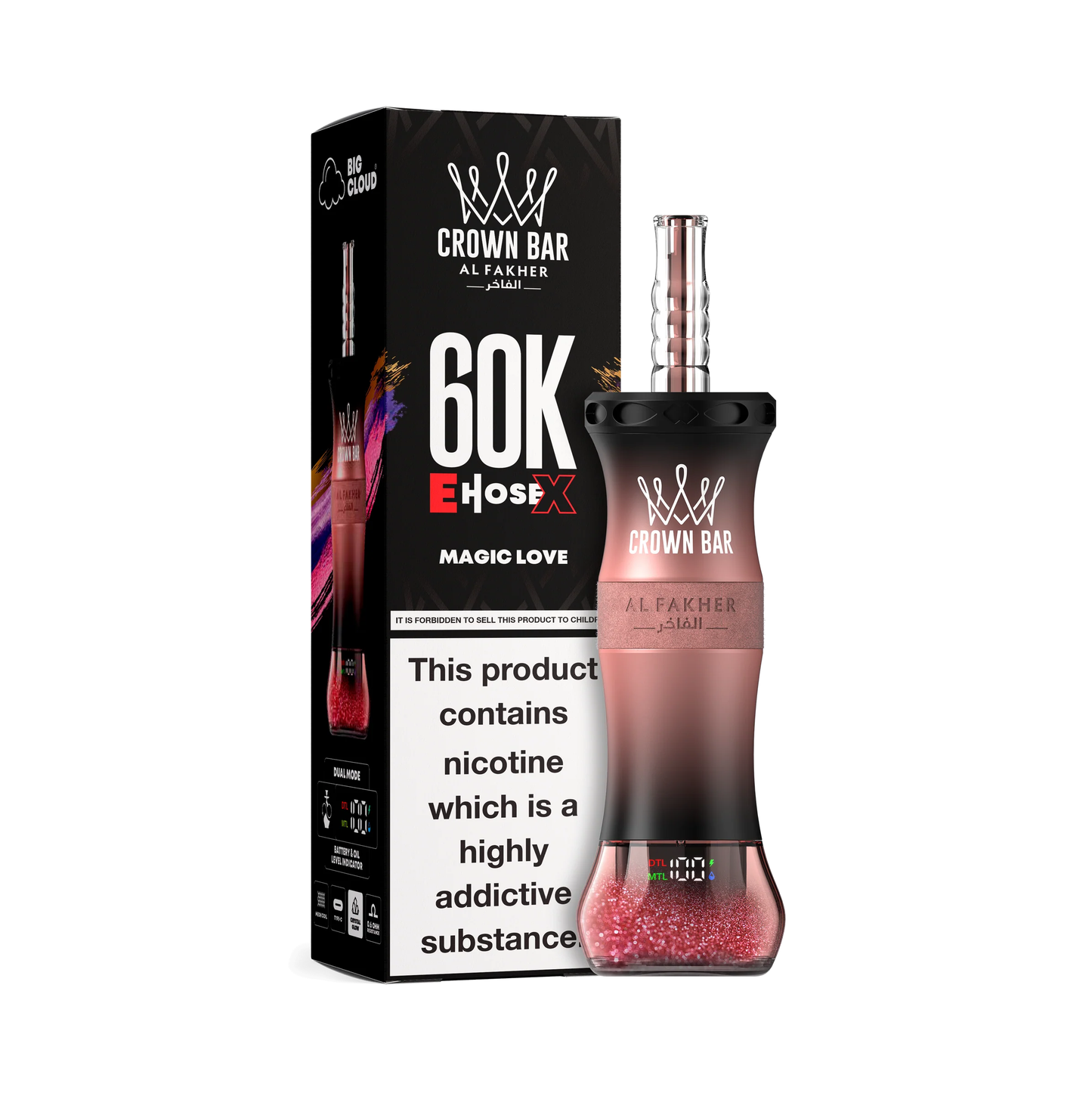Magic Love Al Fakher Crown Bar Vape 60K