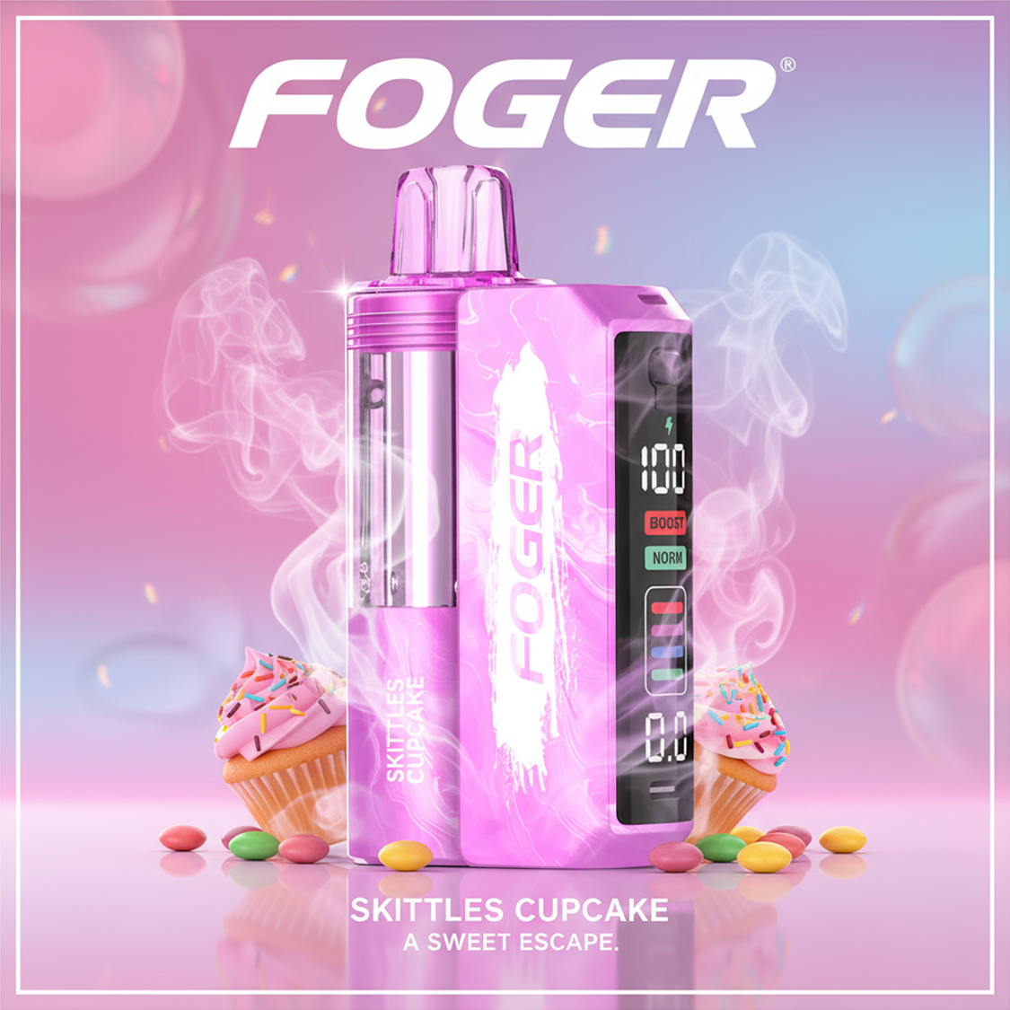 Skittles Cupcake Foger Switch Pro 30K