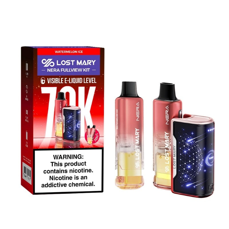 WATERMELON ICE LOST MARY NERA FULLVIEW 70K DISPOSABLE VAPE KIT WATERMELON ICE LOST MARY NERA FULLVIEW 70K DISPOSABLE VAPE KIT