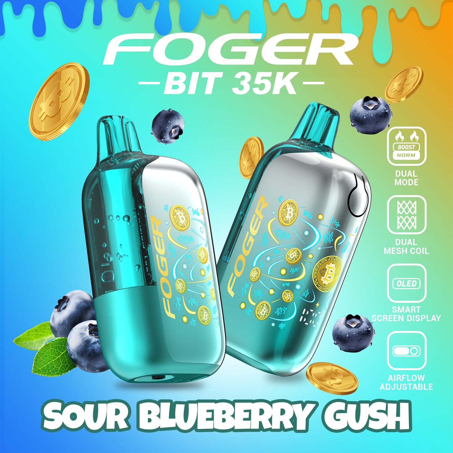 SOUR BLUEBERRY GUSH FOGER BIT 35K