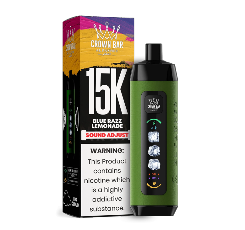 Blue Razz Lemonade Al Fakher Crown Bar Ice Adjust 15k