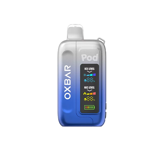 CLEAR COBALT BLUE OXBAR ICE-NIC CONTROL 35K