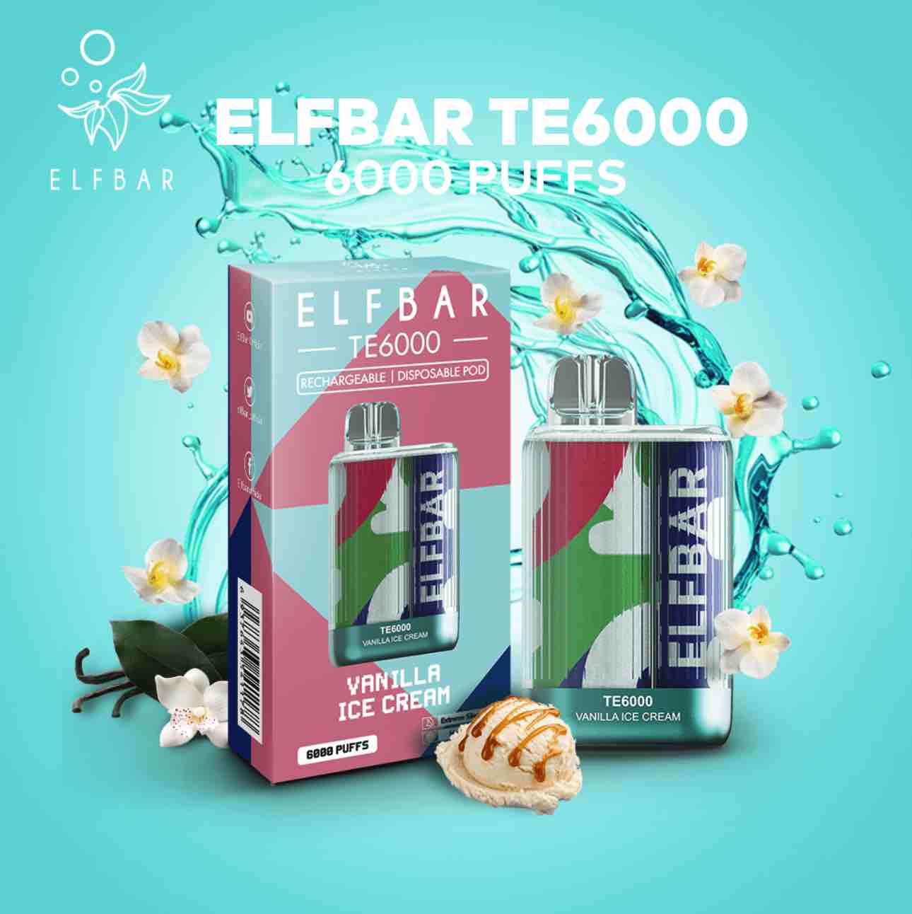 Vanilla Ice Cream Elf Bar TE6000
