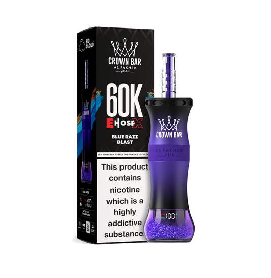 Blue Razz Blast Al Fakher Crown Bar Vape 60K 