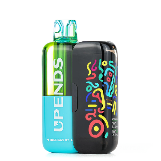 Blue Razz Ice Upends UP9 50k Disposable