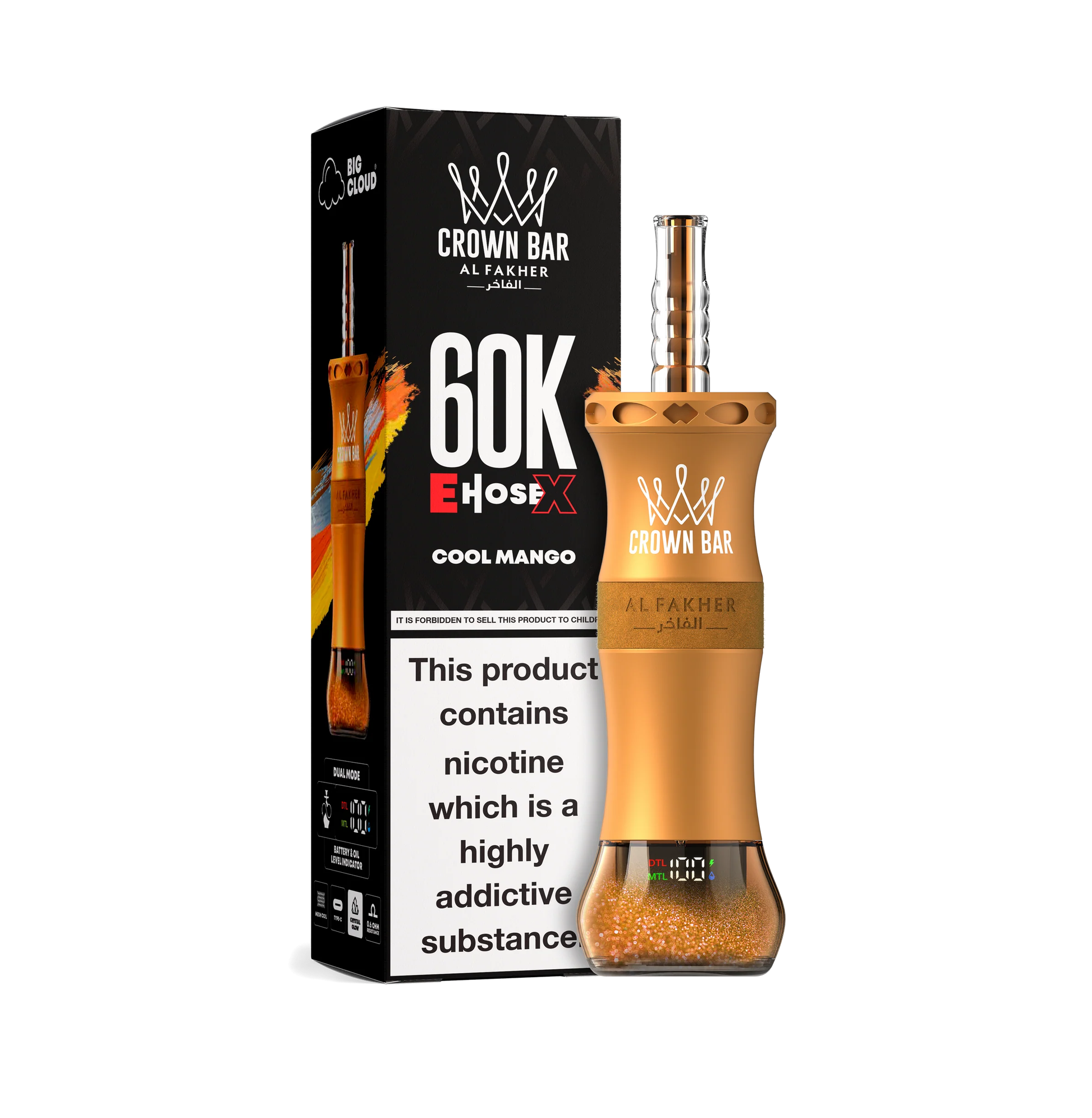 Cool Mango Al Fakher Crown Bar Vape 60K 