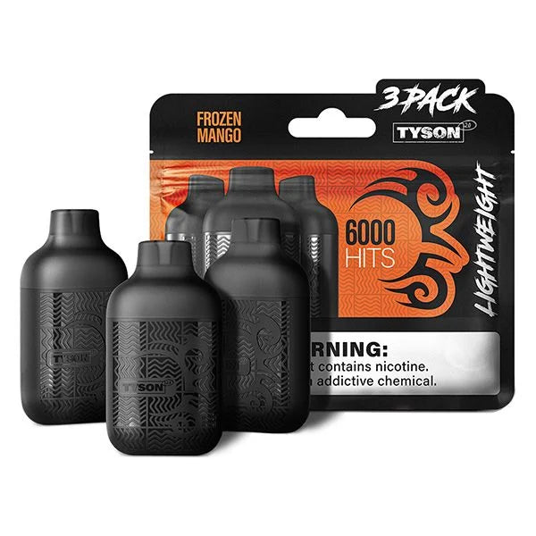 FROZEN MANGO TYSON 2.0 VAPE Lightweight 3 Pack (