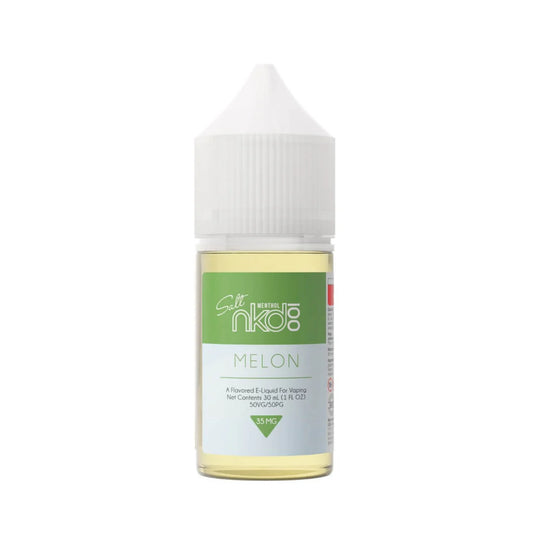 Bottle of Salt N' Kona Melon e-liquid on a white background