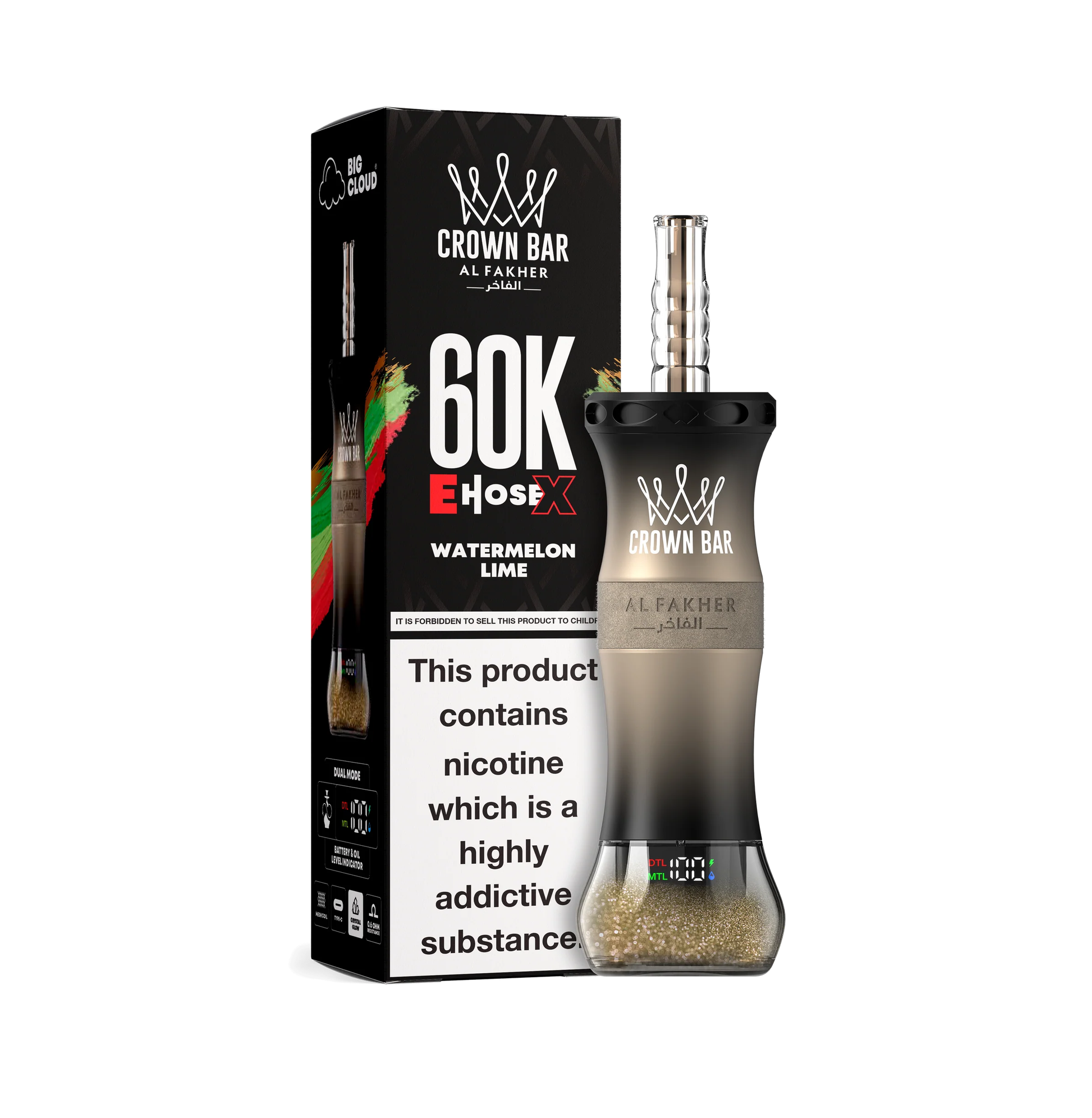Watermelon Lime Al Fakher Crown Bar Vape 60K 